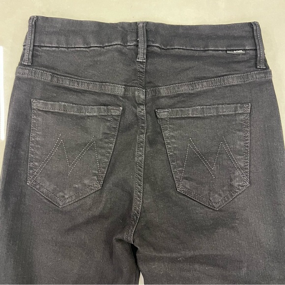 MOTHER DENIM Looker Ankle Fray Skinny Jeans Striped Metallic - Picture 10 of 11